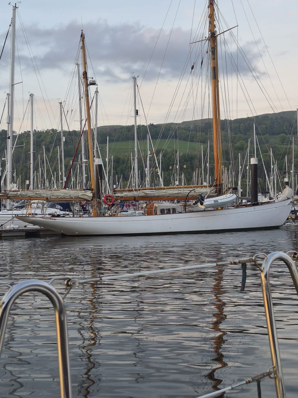 Kentra sitting in Largs